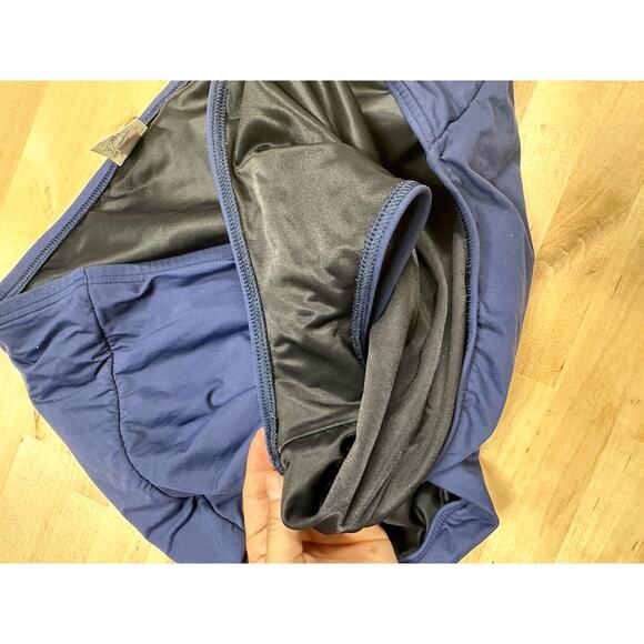 Lands Ends Women 2 Piece Tankini Swimsuit Set Size 24W Blue Floral Paisley - Picture 7 of 8